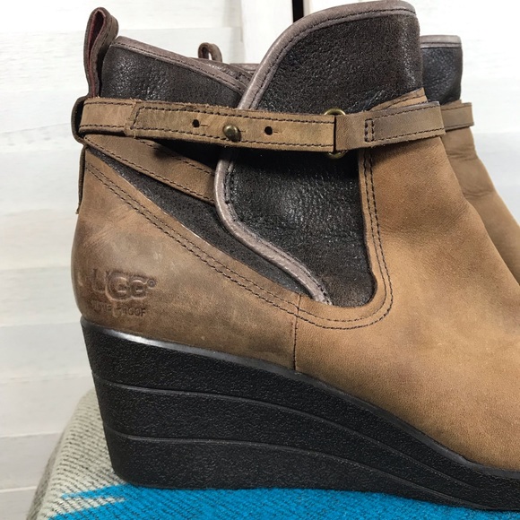 🍀🌸 UGG Emalie Brown leather Booties🌸🍀 - Picture 8 of 11